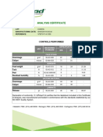 Certificado de Calidad - Arclad Vbb75-p1-k135s Lote U54523j