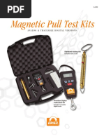 Magnetic Pull Test Kits: Analog & Traceable Digital Versions