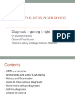 Respiratory Illness in Childhood: Diagnosis - Getting It Right