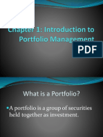 Chapter 1 - Intro Portfolio Management