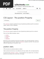 W3schools: CSS Layout - The Position Property