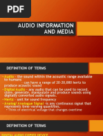 Audio Information and Media