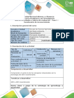 Guía de Actividades y Rúbrica de Evaluación - Fase 1 - Cuestionario de Reconocimiento