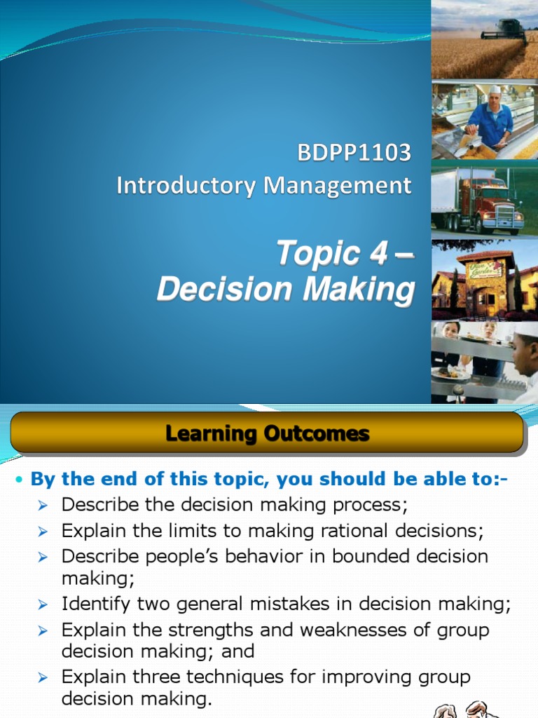 Additional Decision Making Slides For Assignment PDF | PDF | Decision ...