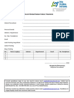Public Training - Formulir Pendaftaran