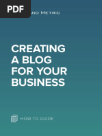 Creating A Blog For Your Business