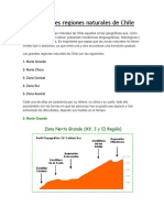 Las Grandes Regiones Naturales de Chile