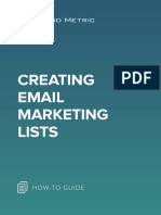 Creating Email Marketing Lists
