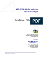 MGB-LGSD Mobile GIS Application Development Project: User's Manual - Public Application