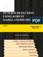 Outlier Detection Using Robust Mahalanobis Distance: Aparna Bhide, M. PALB 7187