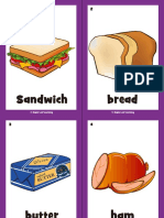Lets Make A Sandwich Song Flashcards