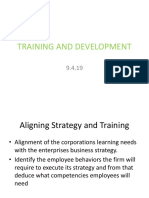 Training and Development