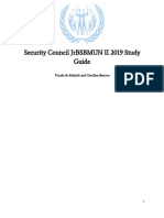 Security Council Jrbsbmun Ii 2019 Study Guide: Tomás de Athayde and Carolina Barroso