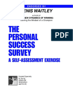 Denis Waitley: THE Personal Success Survey