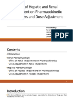 Effect of Hepatic and Renal Impairment On Pharmacokinetic