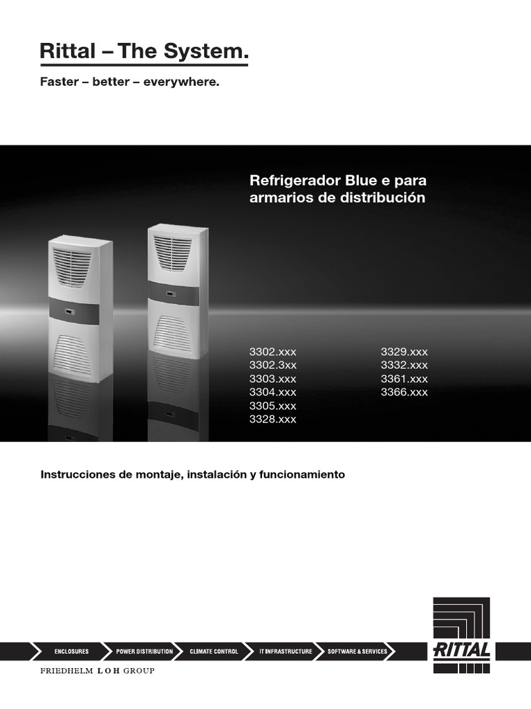 Rittal 3303500 Instrucciones 3 7146 | PDF | Refrigerador | Transformador