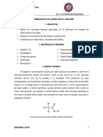 Determinación de Acidez en El Vinagre