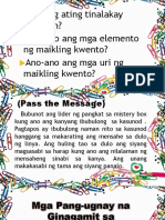 Mga Pang-Ugnay Na Ginagamit Sa Pagsasalaysay o Pagsunod-Sunod