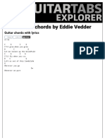 EDDIE VEDDER - Without You Guitar Chords - Guitar Chords Explorer