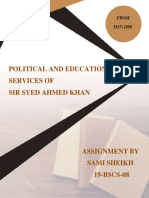 Political and Educational Services of Sir Syed Ahmed Khan: From 1817-1898