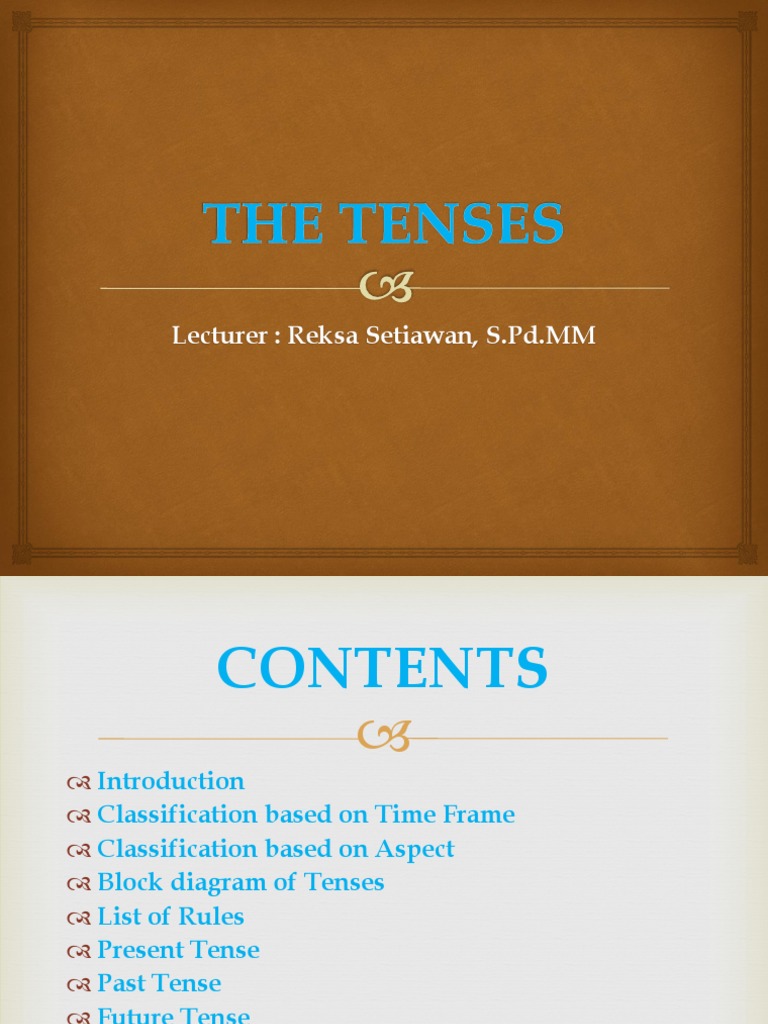English Tenses Guide for Students | PDF | Grammatical Tense | Perfect ...