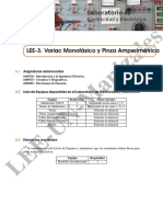 LEE-4 Variac Monofásico y Pinza Amperimétrica