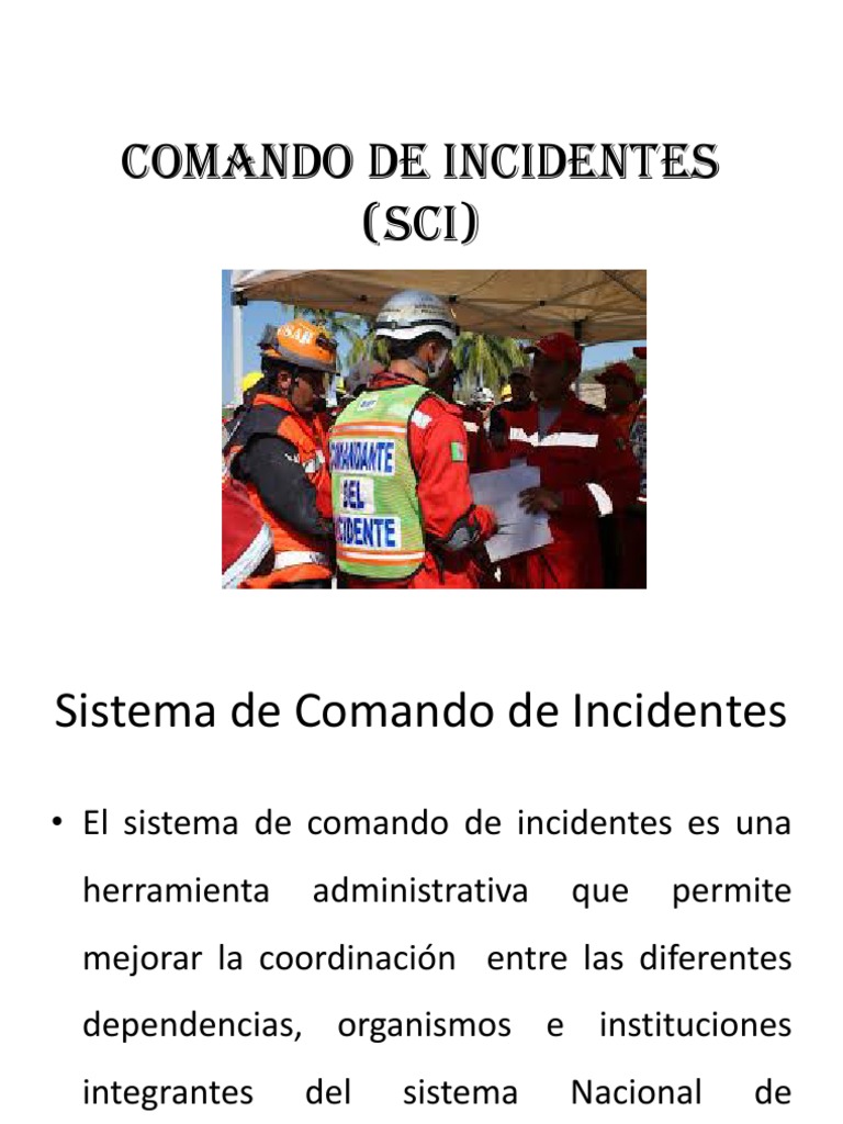 Comando de Incidentes (SCI) | Planificación | México