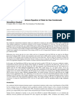 SPE 158882 Tuning of The Peng-Robinson Equation of State For Gas Condensate Simulation Studies