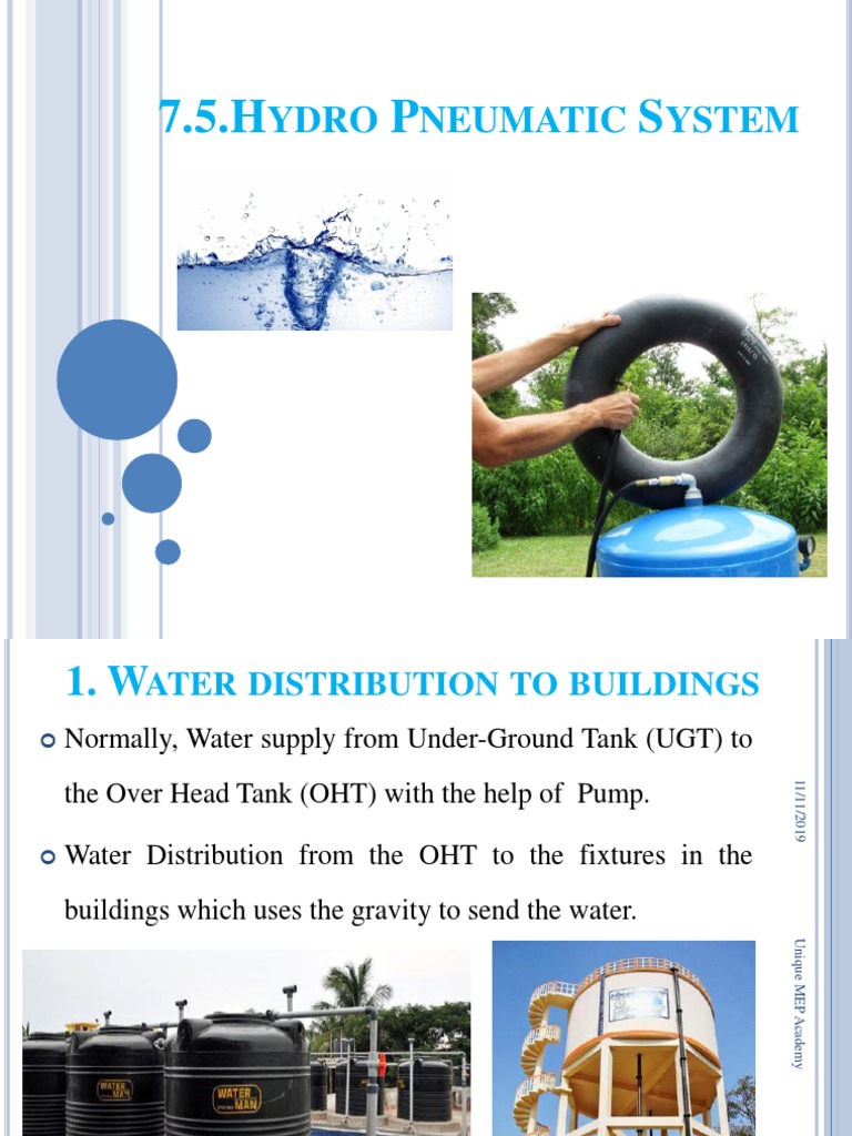 Hydro Pneumatic System PDF Pneumatics Hydropower