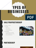 Types of Businesses