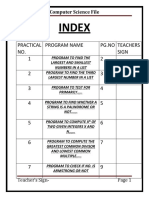 Computer Science Program File