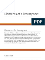 Elements of A Literary Text