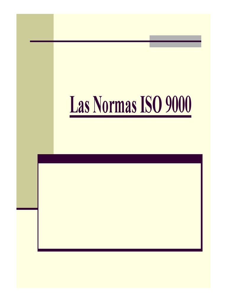 ISO 9000 Presentacion | PDF | Iso 9000 | Calidad (comercial)