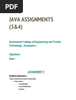 Java 3 & 4