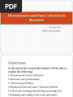 Measurement and Data Collection Methods