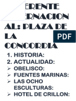 Plaza de LA Concordia: 1. Historia: 2. Actualidad