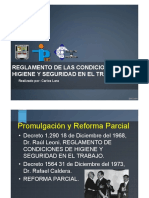 Reglamento de Condiciones de Higiene y Seguridad en El Trabajo