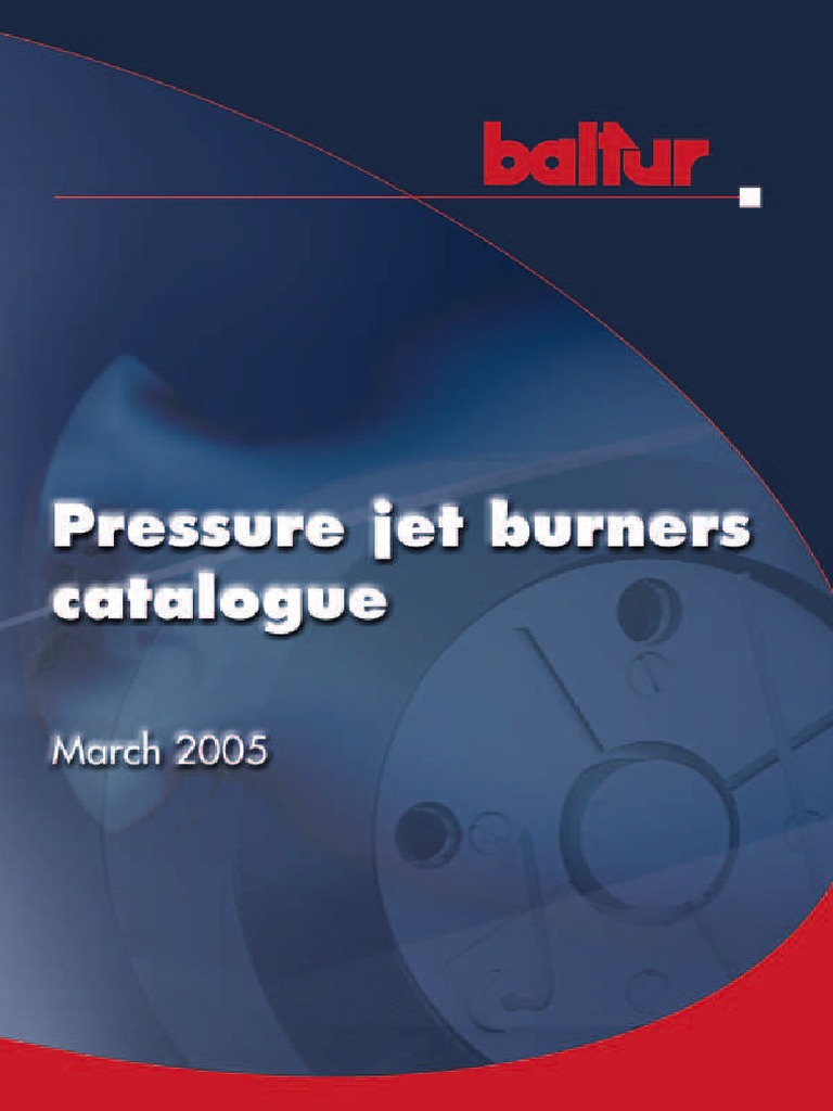 Baltur Pressure Jet Burners | PDF | Fuel Oil | Combustion