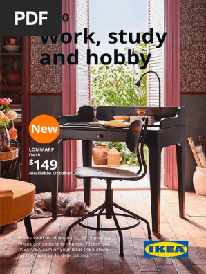 2020 Ikea Work Study Hobby Workspaces Brochure Chair Desk
