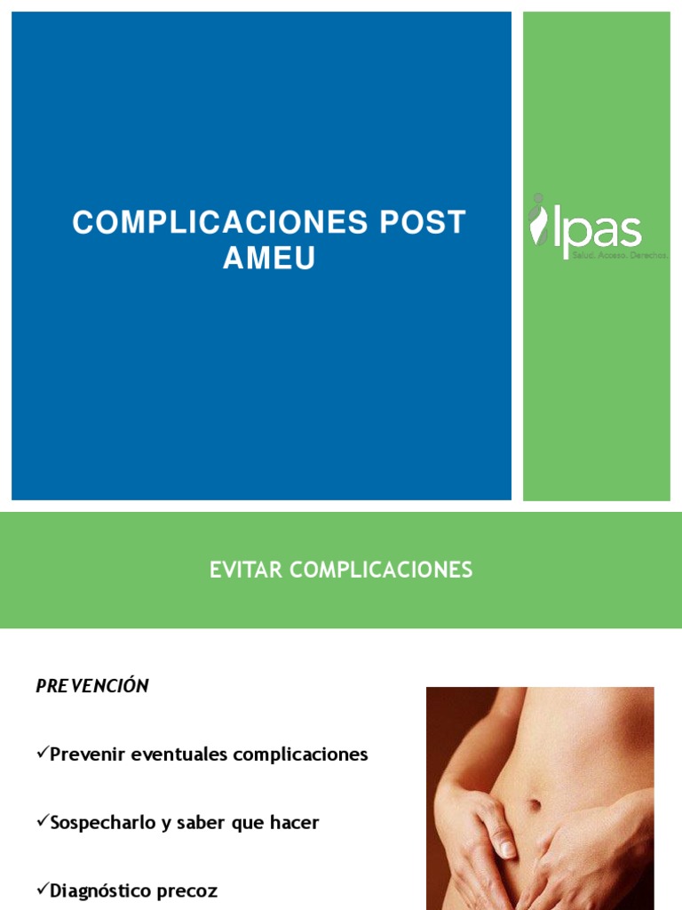 Complicaciones y Cuidados Post AMEU | PDF | Útero | Ciencias de la Salud