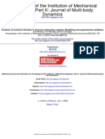 Analysis of Torsional Vibration in ICE