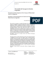 Formación y Desarrollo Del Concepto de Justicia Educativa en Argentina