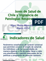 P Mancilla - Indicadores Sanitarios Nacionales - Vigilancia ERA 2014