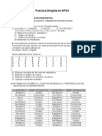 Modelo de Práctica Dirigida para SPSS