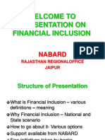 Welcome To Presentation On Financial Inclusion: Nabard