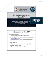 Mpsoc Architectures Openmp