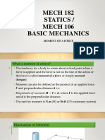 Mech 114-Statics of Solid Mechanics, Moments