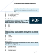 Top 10 Difficult Questions For Grade 7 Mathematics: Page 1 of 3