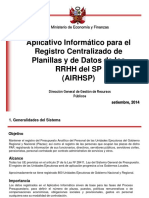 Manual para El Sistema Centralizado de Planillas - Airshp
