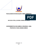 Pádua, M. K. B. A. - Experimentos em Química Orgânica Uma Proposta para Ensino Médio